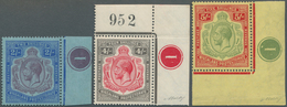 12323 Nyassaland: 1921/1929, KGV Definitives With Mult Script CA Wmk. Nine Different Values Incl. Five Pai - Nyassaland