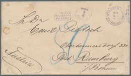 12352 Panama: 1902. Unstamped Envelope (faults/stains) Addressed To Austria Cancelled By 'Agenda Postal Na - Panama