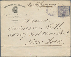 12352A Panama: 1903, 20c. Lilac, Single Franking On Cover From "PANAMA 7 MAY 1903" To New York With Arrival - Panama