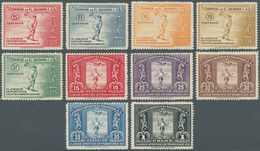 12405 El Salvador: 1935, 5 C To 1 Colon Airmail Stamps, Complete Set Unused - Salvador