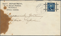 12408 Samoa: 1902 Printed Cover From The "Navy Dept., U.S. Naval Station, TUTUILA' From Pago Pago To Apia - Samoa