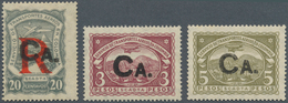 12420 SCADTA - Länder-Aufdrucke: 1923, CANADA: Colombia Airmail Issue With Black Handstamp 'CA.' 3p. Purpl - Avions