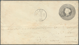 12438 Seychellen: 1885 Envelope 8 C. Grey Mauritius Used On The Seychelles With Cancel "SEYCHELLES JA 30 8 - Seychellen (...-1976)