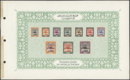 12454 Sudan: 1902/1930 (ca.), Four Printed Pages From Special Presentation Book (probably From UPU Congres - Soudan (1954-...)