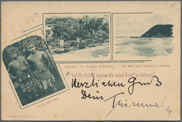 12478 Kap Der Guten Hoffnung - Ganzsachen: 1900, 1d QV Stationery Picture Stationery Card Showing Bluff An - Cap De Bonne Espérance (1853-1904)