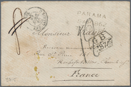 12507 Tahiti: 1862. Envelope To France From The 'Viaud' Correspondence With Octagonal Anglo-French Account - Tahití