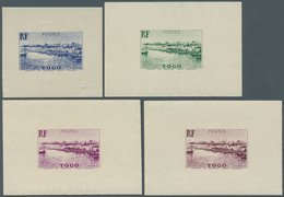 12529 Togo: 1942/1944, Definitives "Views Of Togo", Design "Mono Harbour", Group Of Eight Single Die Proof - Togo (1960-...)