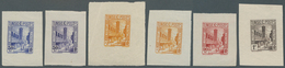 12577 Tunesien: 1931, Definitives "Views Of Morocco", Design "Mosquee Halfaouine", Six Single Die Proofs O - Tunisie (1956-...)