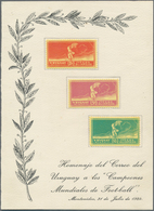 12609 Uruguay: 1924, 2 C, 5 C And 15 C "Winner Of Football-World-Championchip" On YELLOW PAPER, The Three - Uruguay