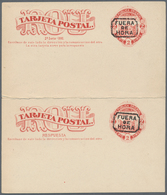 12612 Uruguay - Ganzsachen: 1881, 2 Ct / 2 Ct Red Postal Stationery Reply Card With Attached Reply Part, B - Uruguay