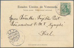 12619 Venezuela: 1902, "Venezuela Crisis And Blockade", Venezuela Picture Card (Harbour Of Caracas) Franke - Venezuela