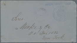 12621 Venezuela: 1906, San Cristobal: Stampless Envelope (three Sides Open, Minor Corner Faults) With Blue - Venezuela