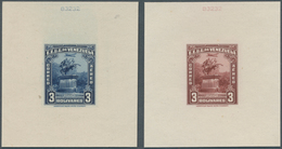 12623 Venezuela: 1942/1944. Statue Of Simon Bolivar, Caracas. Set Of 16 Proofs On Card In Issued Colors. E - Venezuela