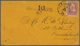 12642 Vereinigte Staaten Von Amerika: 1861 (Sep.): Cover From Alexandria To St. Catarines, Canada Franked - Autres & Non Classés