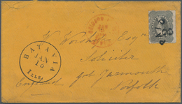 12643 Vereinigte Staaten Von Amerika: 1861. Envelope (minor Opening Faults) Addressed To England Bearing S - Other & Unclassified