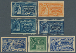 12653 Vereinigte Staaten Von Amerika: 1888-1911 SPECIAL DELIVERY STAMPS: Short Collection Of The Seven Ear - Altri & Non Classificati