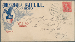 12658 Vereinigte Staaten Von Amerika: 1898, Spanish-American War: Two Illustrated Patriotic Covers, Each W - Sonstige & Ohne Zuordnung