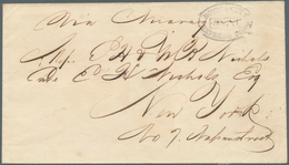 12682A Vereinigte Staaten Von Amerika - Lokalausgaben + Carriers Stamps: 1853, Envelope Endorsed "Via Nicar - Postes Locales
