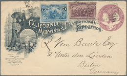 12687 Vereinigte Staaten Von Amerika - Ganzsachen: 1894, "California Midwinter (Fair) International Exposi - Autres & Non Classés