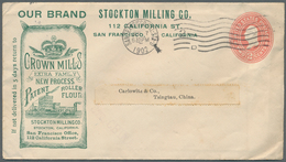 12689 Vereinigte Staaten Von Amerika - Ganzsachen: 1902, Stationery Envelope 2 C Orange-red With Green Com - Altri & Non Classificati