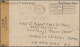 12692 Vereinigte Staaten Von Amerika - Militärpost / Feldpost: 1944: Prisoner Of War Cover. Addresd To 1st - Autres & Non Classés