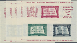 12699 Vereinte Nationen - New York: 1955, Ten Souvenir Sheets In Type II, Mint Never Hinged, Fresh And Fin - Autres & Non Classés