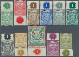 12711 Zanzibar: 1904, Monogram Of Sultan Seyyid Ali Bin Hamoud Bin Naherud 11 Different Stamps Incl. ½a. T - Zanzibar (...-1963)