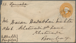 12713 Zanzibar - Ganzsachen: 1895/1896, Two Postal Stationary Envelopes With Diff. Overprints, One With In - Zanzibar (...-1963)