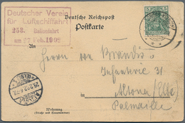 12801 Ballonpost: 1902: Deutscher Verein Für Luftschiffahrt/253. Balonfahrt 27.2. (r$) BERLIN-STRAHLSUND: - Mongolfiere