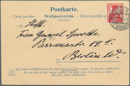 12804 Ballonpost: 1912, 17.Januar, Vordruck-Karte "Verein Für Luftschiffahrt Am Bodensee E.V." Mit Handsch - Montgolfières