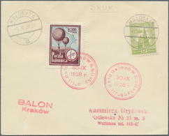 12810 Ballonpost: 1928, 30.IX., Poland, Balloon "Kraków", Two Covers With Perforated And Imperforate Vigne - Mongolfiere