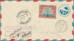 12888 Flugpost Übersee: 1929, Transatlantic Flight "Yellow Bird", USA 5 C Airmail Pse With Additional Fran - Altri & Non Classificati