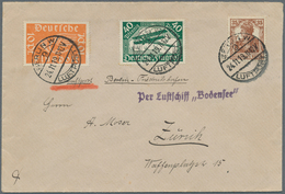 12980 Zeppelinpost Deutschland: 1919, LZ/BODENSEE: Mißglückte Gegenwindfahrt Als Kab-Brief (Stempel Berlin - Luft- Und Zeppelinpost