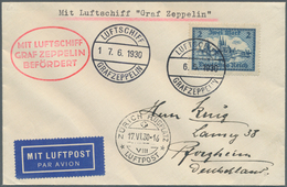 13006 Zeppelinpost Deutschland: 1930, SCHWEIZFAHRT. Luxus-Abwurfbrief "Zürich-Flugplatz 17.6.30-16" Mit Mi - Luft- Und Zeppelinpost