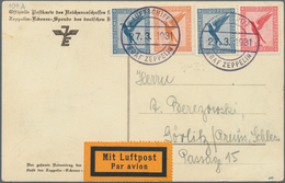 13017 Zeppelinpost Deutschland: 1931: LZ 127/Probefahrt 27.3.31. Extrem Seltene Bordpostkarte (hier Ex Ber - Luft- Und Zeppelinpost