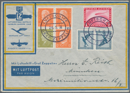 13044 Zeppelinpost Deutschland: 1933: Kurzfahrt In Die Schweiz: Zeppelin/Condor-Bordpost-Sonderkuvert 26.5 - Poste Aérienne & Zeppelin