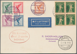 13106 Zeppelinpost Europa: 1930: KASSELFAHRT: Schweiz/DR-"-Länderfrankatur Mit Bodenseepost- Bzw Bordpost- - Altri - Europa