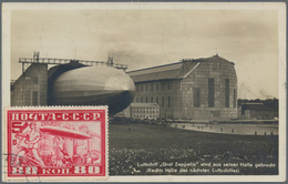 13107 Zeppelinpost Europa: Russland: Rußlandfahrt 1930 Moskau-Friedrichshafen, Pracht-Zeppelin-Anichtskart - Autres - Europe