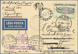 13114 Zeppelinpost Europa: 1931: UNGARN / OSTSEEJAHR FHFN-FHFN Rundfahrt Irrläufer, Vorgesehen Budapest-Fh - Altri - Europa