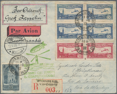 13167 Zeppelinpost Europa: 1932: FRANKREICH/6. SAF 1932: Seltene Elsaß (Mulhouse)-Reco-Aufgabe Mit Flugmar - Sonstige - Europa