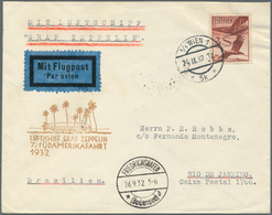13171 Zeppelinpost Europa: 1932: ÖSTERREICH/ 7. SAF 1932: Toller Vertragsstaatenbeleg Ab Wien Mit 3 S Flug - Autres - Europe