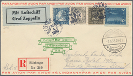 13192 Zeppelinpost Europa: 1933: SCHWEDEN/ 2. SAF 1933: Privates Luftpost-Sonderkuvert Per Reco Ab Blötber - Autres - Europe