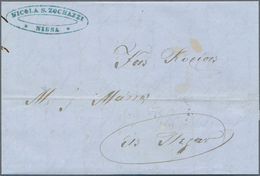 13258 Disinfection Mail: 1856, Serbia, Complete Folded Letter Cover From NI? With Sender's Company Stamp " - Altri & Non Classificati