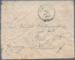 13259 Katastrophenpost: 1892, Umschlag Aus PULLMAN, Wash, USA Mit Diversen Beschädigungen Und Rückseitigem - Autres & Non Classés