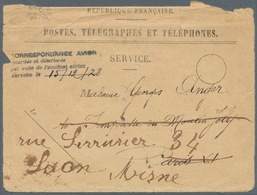 13263 Katastrophenpost: 1928 (15.12.), Casablanca-Toulouse. Accident Of Magrat. Damaged Cover To Paris (fo - Sonstige & Ohne Zuordnung