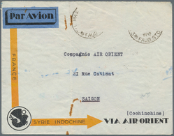13269 Katastrophenpost: 1932, 1.3. Accident France/Indochine, Arrival Postmark "Saigon 12.3.32", Stamps Va - Autres & Non Classés