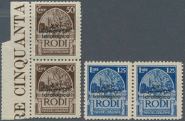 13302 Ägäische Inseln: 1930, Hydrology Congress, Two Maximum Values 50 C (from The Left Margin Of The Shee - Egée