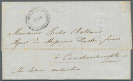 13313 Ägäische Inseln - Besonderheiten: 1855. Stampless Envelope Addressed To Constantinople Cancelled By - Ägäis