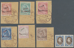 13326 Albanien: 1914 Kings Arrival Complete Set Of Six, Each Tied By "VLONE/7.3.1914" First Day Cancel To - Albanie