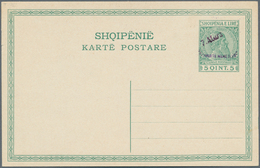 13353 Albanien - Ganzsachen: 1914, 5 Q. Green And 10 Q. Red, Two Postal Stationery Cards, Each With Ovp "7 - Albania